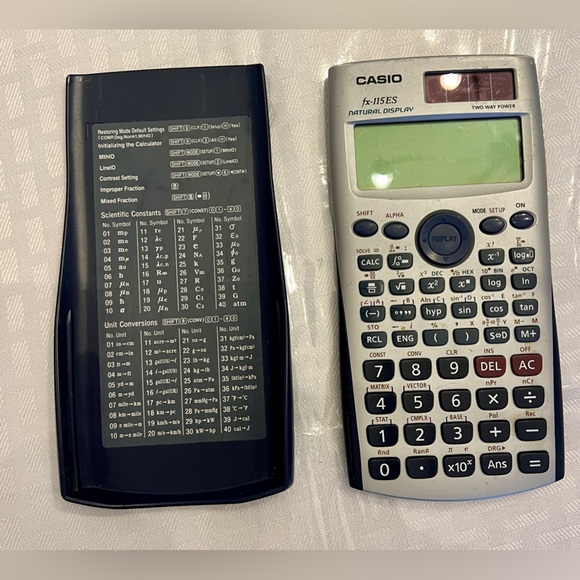 Casio FX-115ES Scientific Calculator with Cover and Manual - Picture 4 of 4
